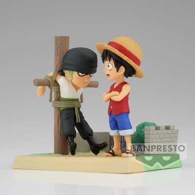 ONE PIECE - Monkey.D.Luffy & Roronoa Zoro WCF Log Stories PVC Figure 7 cm