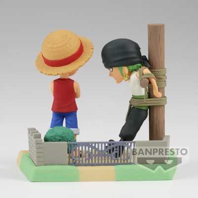 ONE PIECE - Monkey.D.Luffy & Roronoa Zoro WCF Log Stories PVC Figure 7 cm