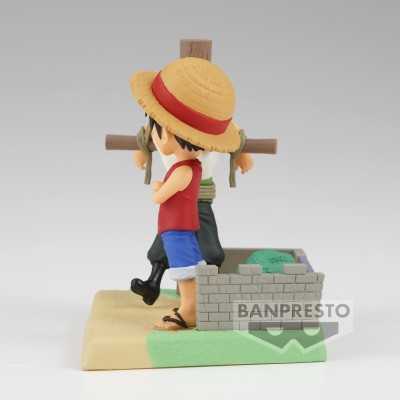 ONE PIECE - Monkey.D.Luffy & Roronoa Zoro WCF Log Stories PVC Figure 7 cm