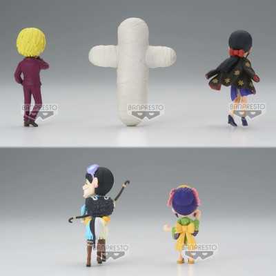 ONE PIECE - Wanokuni Onigashima World Collectable Figure vol. 5 Pacco Completo 7 cm