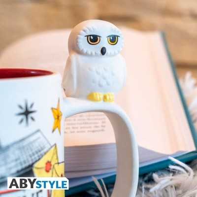 HARRY POTTER Tazza 3D Hedwig sul manico 460 ML