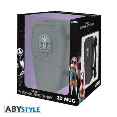 NIGHTMARE BEFORE XMAS - Jack Tazza 3D a forma di tomba 350 ml