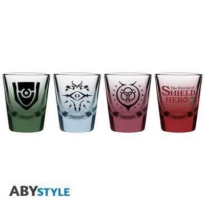 THE RISING OF THE SHIELD HERO - Set di 4 bicchierini Shot Glass 