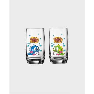 Bubble Bobble "Bub and Bob" - set di bicchieri in vetro 330 ml