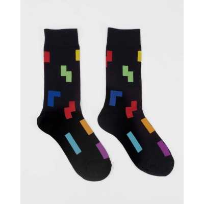 Tetris Regular Socks "Tetriminos Pattern"