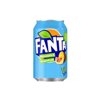 Fanta Pineapple & Grapefruit - gusto Ananas e pompelmo (lattina) 355 ml