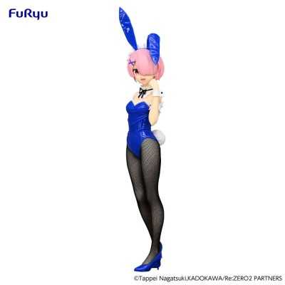 RE: ZERO - Ram Blue Color Ver. BiCute Bunnies Furyu PVC Figure 30 cm