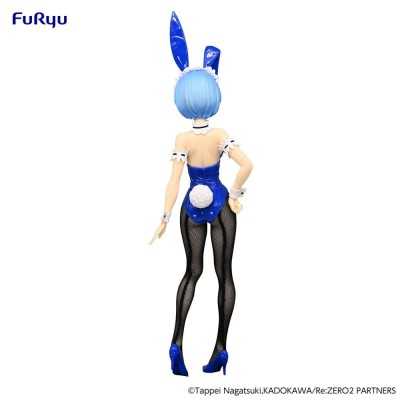 RE: ZERO - Rem Blue Color Ver. BiCute Bunnies Furyu PVC Figure 30 cm