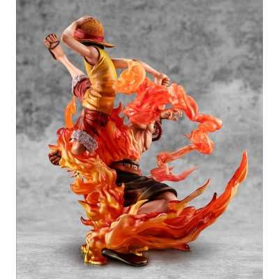 ONE PIECE - Luffy & Ace Bond between brothers 20th Limited Ver. P.O.P NEO-Maximum MegaHouse PVC Figure 25 cm