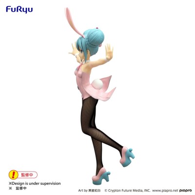 HATSUNE MIKU - Wink Pearl Pink Color Ver. BiCute Bunnies Furyu PVC Figure 30 cm