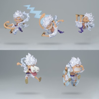 ONE PIECE - Monkey.D.Luffy Gear 5 Special Metallic Color Ver. World Collectable Figure Complete Pack 7 cm