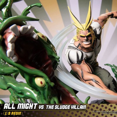 MY HERO ACADEMIA - All Might Vs. the Sludge Villain Resin Diorama First 4 Figures 30 cm