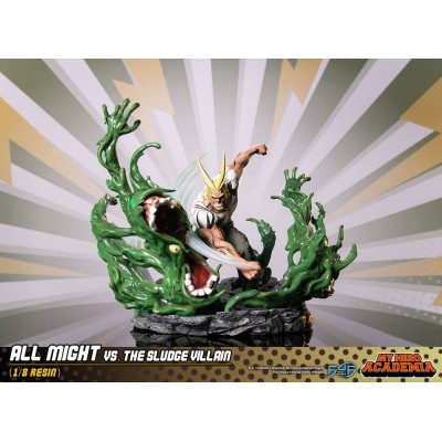 MY HERO ACADEMIA - All Might Vs. the Sludge Villain Resin Diorama First 4 Figures 30 cm