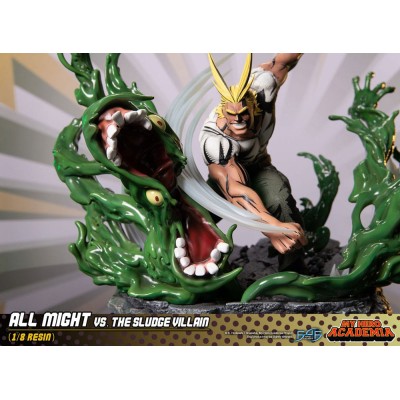 MY HERO ACADEMIA - All Might Vs. the Sludge Villain Resin Diorama First 4 Figures 30 cm