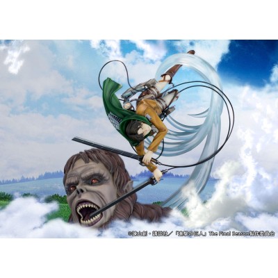 ATTACK ON TITAN - Levi vs Beast Titan Ver. 1/7 Proof PVC Figure 28 cm