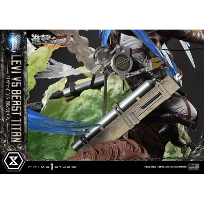 ATTACK ON TITAN - Levi Versus Beast Titan Bonus Edition Ultimate Premium Masterline Series Statue 1/4 Prime 1 Studio 73 cm