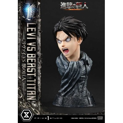 ATTACK ON TITAN - Levi Versus Beast Titan Bonus Edition Ultimate Premium Masterline Series Statue 1/4 Prime 1 Studio 73 cm