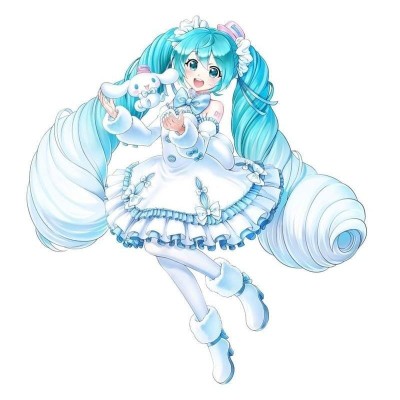 HATSUNE MIKU x Cinnamoroll White Dress Ver. Luminasta SEGA PVC Figure 19 cm