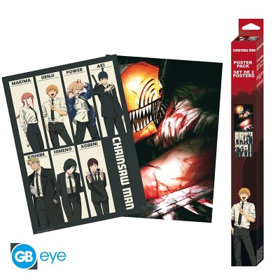 CHAINSAW MAN Set 2 Chibi Posters Devil Hunters (52x38cm)