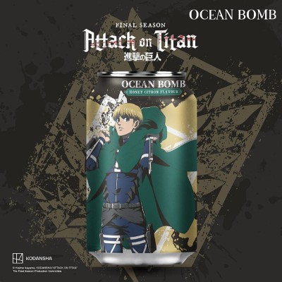 ATTACK ON TITAN - Ocean Bomb Honey Citron 330 ml