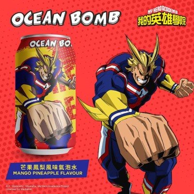 MY HERO ACADEMIA All Might - Ocean Bomb Mango Pineapple Flavor 330 ml