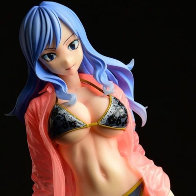 FAIRY TAIL - Jubia Lokser Gravure Stylesee-through wet shirt Black Bikini 1/6 Orca Toys PVC Figure 25 cm