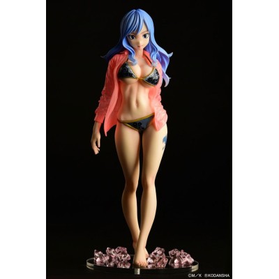 FAIRY TAIL - Jubia Lokser Gravure Stylesee-through wet shirt Black Bikini 1/6 Orca Toys PVC Figure 25 cm