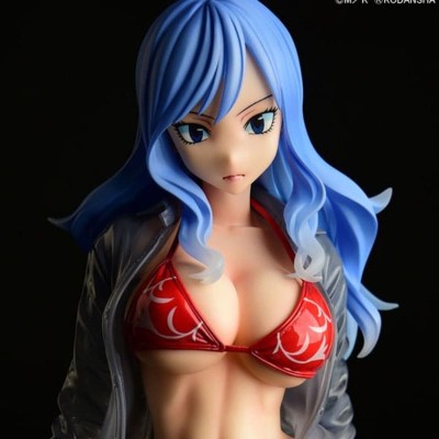 FAIRY TAIL - Jubia Lokser Gravure Stylesee-through wet shirt Red Bikini 1/6 Orca Toys PVC Figure 25 cm