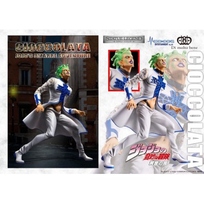 JOJO'S BIZARRE ADVENTURE Part 5 Golden Wind - Cioccolata Statue Legend Medicos PVC Figure 17 cm