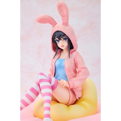 RASCAL DOES NOT DREAM OF A BUNNY GIRL SENPAI - Mai Sakurajima Hoodie Look Rabbit Ears Ver. 1/7 Kadokawa PVC Figure 18 cm