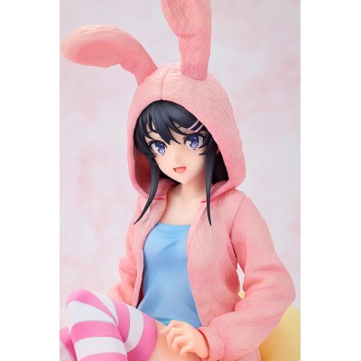 RASCAL DOES NOT DREAM OF A BUNNY GIRL SENPAI - Mai Sakurajima Hoodie Look Rabbit Ears Ver. 1/7 Kadokawa PVC Figure 18 cm