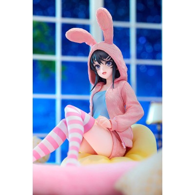 RASCAL DOES NOT DREAM OF A BUNNY GIRL SENPAI - Mai Sakurajima Hoodie Look Rabbit Ears Ver. 1/7 Kadokawa PVC Figure 18 cm