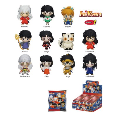 INUYASHA - PVC Bag Clips Series 1 Display (1 clip casuale)