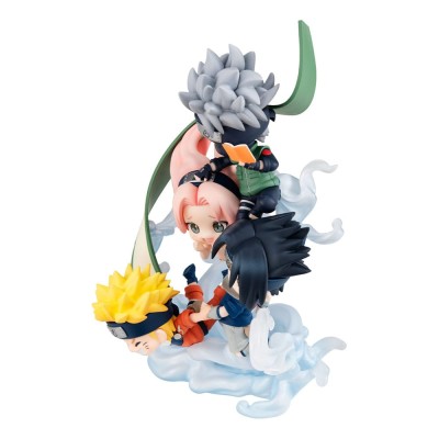 NARUTO SHIPPUDEN - Gather here, Team 7 FigUnity PVC Mini Figure (with gift) Megahouse 13 cm