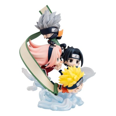 NARUTO SHIPPUDEN - Gather here, Team 7 FigUnity PVC Mini Figure (with gift) Megahouse 13 cm