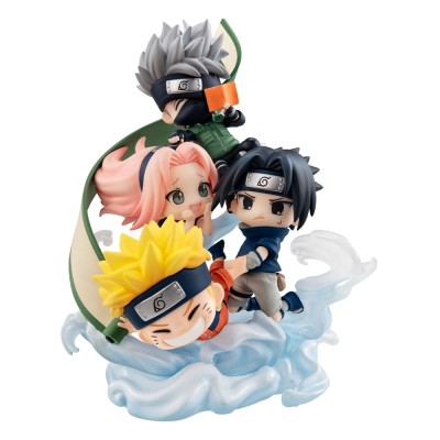 NARUTO SHIPPUDEN - Gather here, Team 7 FigUnity PVC Mini Figure (with gift) Megahouse 13 cm