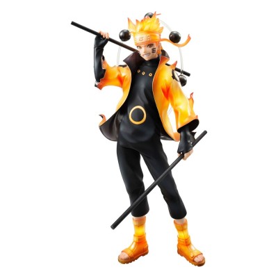 NARUTO SHIPPUDEN - Naruto Uzumaki Six Paths Sage Mode 15th Anniversary Ver. G.E.M. Series Megahouse PVC Figure 22 cm