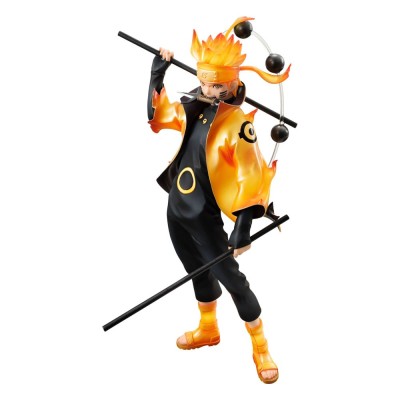 NARUTO SHIPPUDEN - Naruto Uzumaki Six Paths Sage Mode 15th Anniversary Ver. G.E.M. Series Megahouse PVC Figure 22 cm