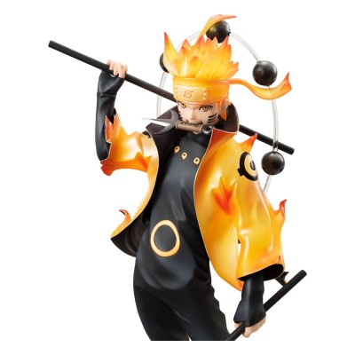 NARUTO SHIPPUDEN - Naruto Uzumaki Six Paths Sage Mode 15th Anniversary Ver. G.E.M. Series Megahouse PVC Figure 22 cm