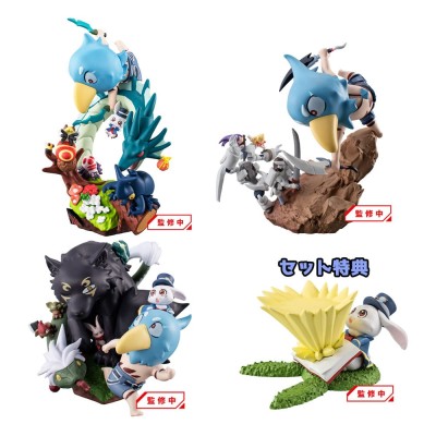 SHANGRI-LA FRONTIER - Petitrama EX Series Trading Figure 3-Set Diorama Collection Set  (with gift) 11 cm