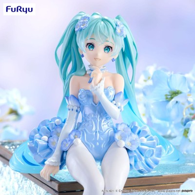 HATSUNE MIKU - Flower Fairy Nemophila Pail Blue Color Ver. Noodle Stopper Furyu PVC Figure 15 cm