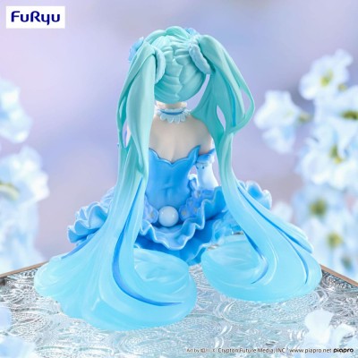 HATSUNE MIKU - Flower Fairy Nemophila Pail Blue Color Ver. Noodle Stopper Furyu PVC Figure 15 cm