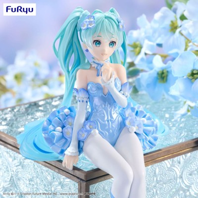 HATSUNE MIKU - Flower Fairy Nemophila Pail Blue Color Ver. Noodle Stopper Furyu PVC Figure 15 cm