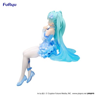 HATSUNE MIKU - Flower Fairy Nemophila Pail Blue Color Ver. Noodle Stopper Furyu PVC Figure 15 cm