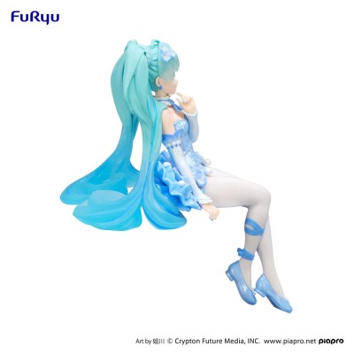 HATSUNE MIKU - Flower Fairy Nemophila Pail Blue Color Ver. Noodle Stopper Furyu PVC Figure 15 cm