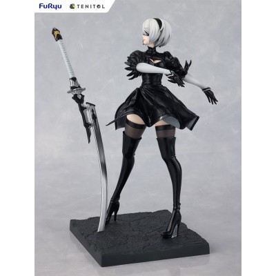 NIER AUTOMATA - 2B Ver1.1a Tenitol Furyu PVC Figure 22 cm