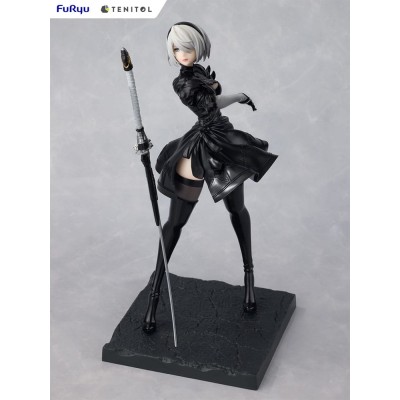 NIER AUTOMATA - 2B Ver1.1a Tenitol Furyu PVC Figure 22 cm