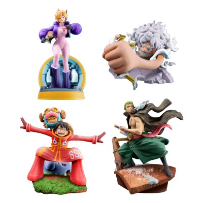 ONE PIECE - Petitrama PVC Mini Figure Logbox Re Birth Egghead Set 9 cm