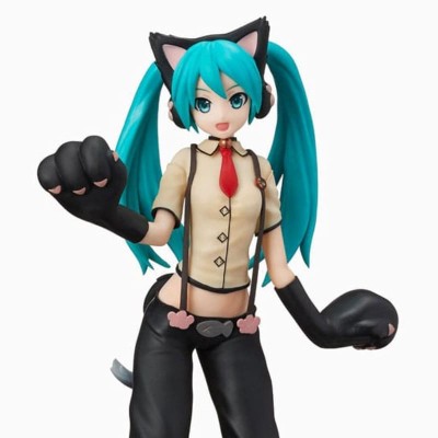 HATSUNE MIKU Project DIVA Arcade Future Tone - Hatsune Miku Kitty Cat SPM Sega PVC Figure 23 cm