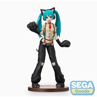 HATSUNE MIKU Project DIVA Arcade Future Tone - Hatsune Miku Kitty Cat SPM Sega PVC Figure 23 cm